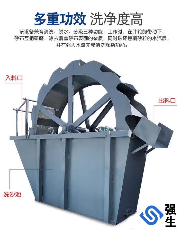 單槽輪斗式洗砂機設(shè)備